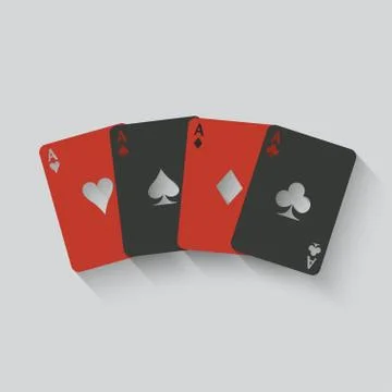 Aces card set Stock Illustration