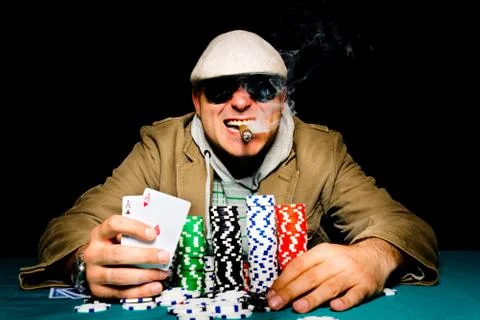 Aces in the hand Foto stock