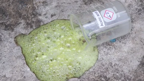 Acetic acid leaking Stock Footage 161491756