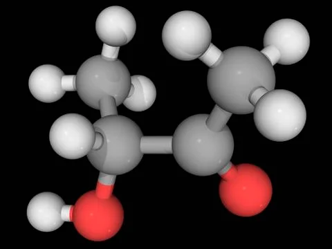 Acetoin molecule Stock Illustration