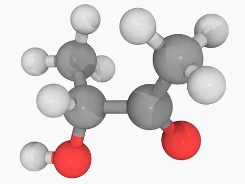 Acetoin molecule Stock Illustration
