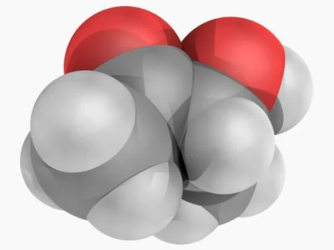 Acetoin molecule Stock Illustration