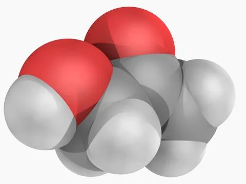 Acetol molecule Stock Illustration