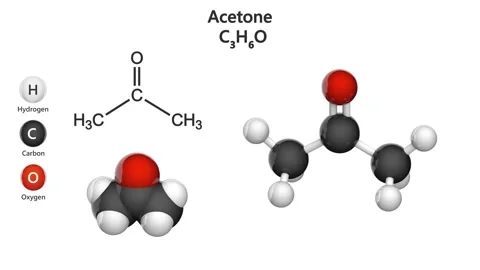 Acetone (C3H6O). Seamless loop. Stock Footage 152513715