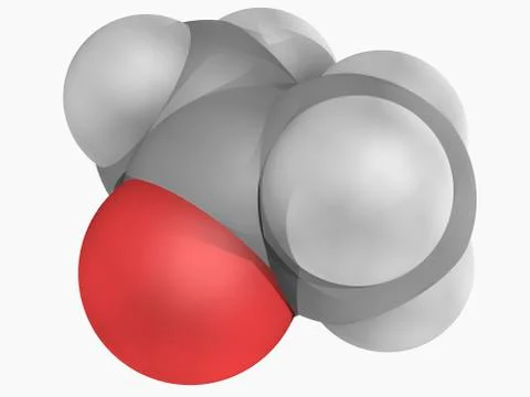 Acetone molecule Stock Illustration
