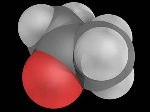 Acetone molecule Stock Illustration