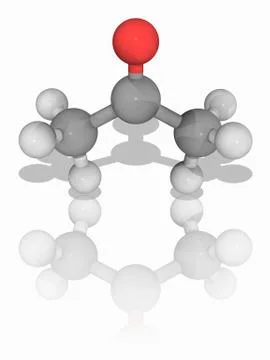 Acetone organic compound molecule Stock Illustration