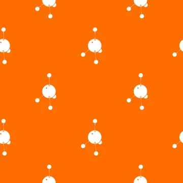 Acetone pattern vector orange Stock Illustration
