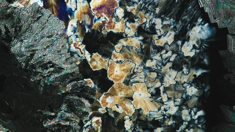 Acetum Crystallization Microscopic timelapse Chemical Process Stockbeeldmateriaal 88665233