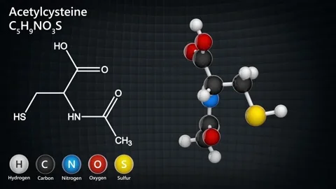 Acetylcysteine Stock Footage 145256828