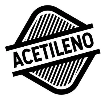 Acetylene stamp on white イラスト素材