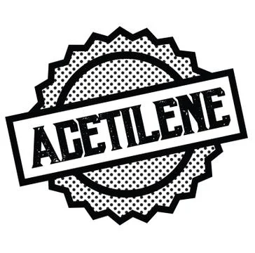 Acetylene stamp on white Stock Illustration