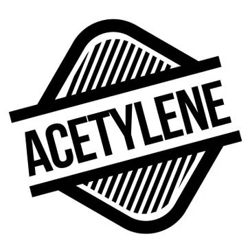 Acetylene stamp on white Illustrazione stock