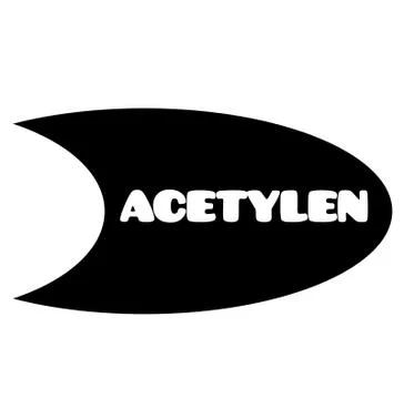 Acetylene stamp on white Stock Illustration