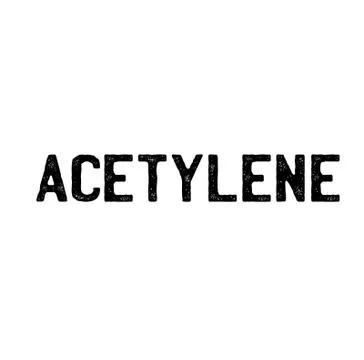 Acetylene stamp on white Stock Illustration