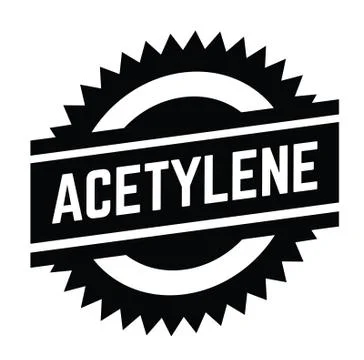 Acetylene stamp on white Illustrazione stock