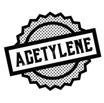 Acetylene stamp on white 스톡 일러스트
