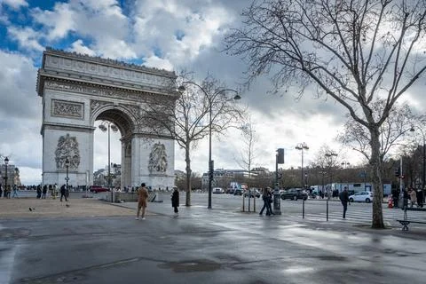 Ache de Triomphe Paris Stock Photos