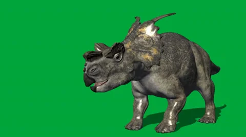 Achelousaurus Walking Forward Video stock 32846611