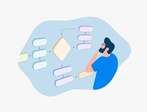 Achieve efficient software development with modular and block scheme creation Stock Illustration