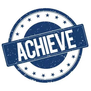 ACHIEVE stamp sign Stock Illustration