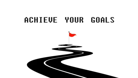Achieve your goal Stock Footage 321680380