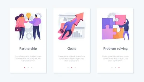 Achievement app interface template. Stockillustratie