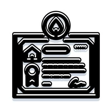 Achievement award document recognition for success concept 스톡 일러스트