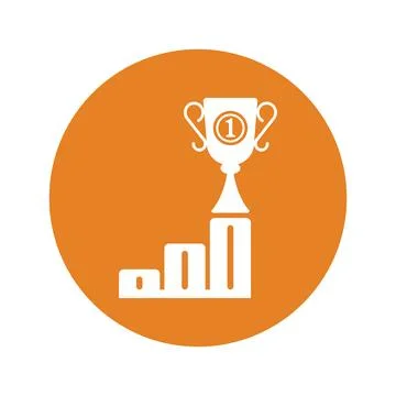 Achievement, award vector, trophy icon Stock Illustration