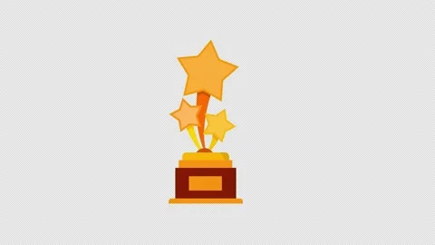 Achievement Awards icon, success . loop animation with alpha channel. Stock Footage 213099423
