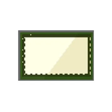 Achievement certificate pixel art vector illustration Stock Illustration