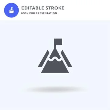 Achievement icon vector, filled flat sign, solid pictogram isolated on white, Stock Illustration