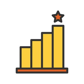 Achievement icon vector image. Stock Illustration