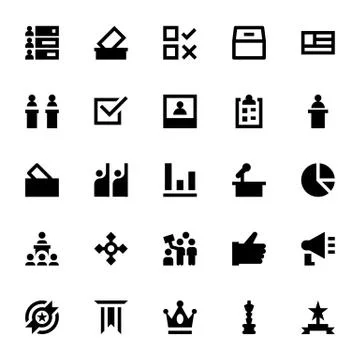 Achievement Icons Set Stock Illustration