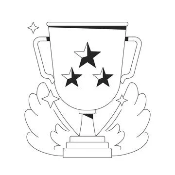 Achievement level 3 clean onboarding illustration Stock Illustration