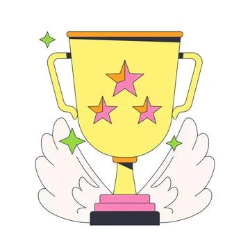 Achievement level 3 modern onboarding illustration Stock Illustration