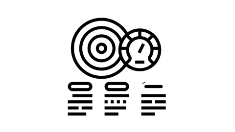 Achievement task optimize line icon animation Stock Footage 164208022