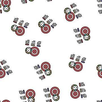 Achievement task optimize vector seamless pattern 스톡 일러스트