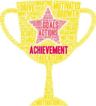 Achievement Word Cloud Stock Illustration