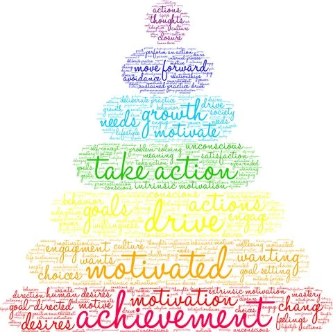 Achievement Word Cloud Stock Illustration