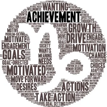 Achievement Word Cloud Stock Illustration