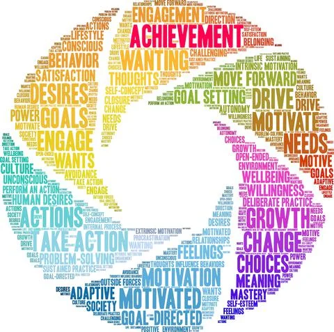 Achievement Word Cloud Illustrazione stock