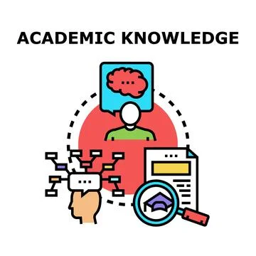 Achieving academic knowledge and acquiring educational experience Illustrazione stock