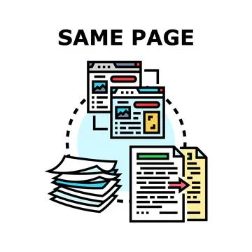 Achieving agreement on information and collaboration icon Stock Illustration