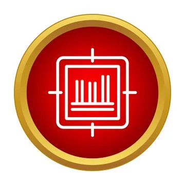 Achieving business data goals through targeted analytics icon 스톡 일러스트