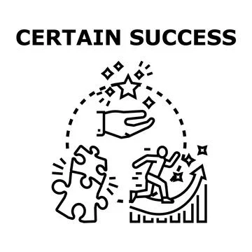 Achieving certain success through teamwork and progress concept Stock Illustration