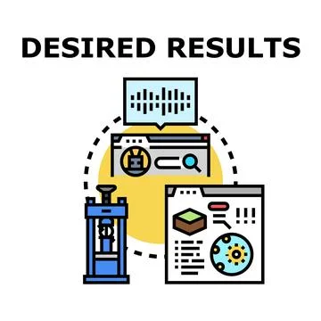 Achieving desired results through process optimization and analysis Stock Illustration