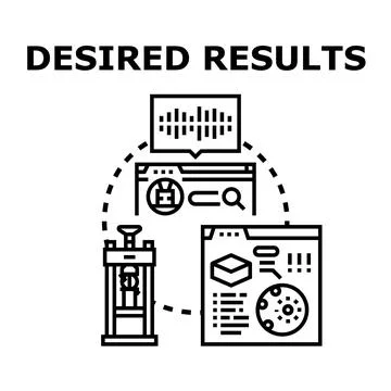 Achieving desired results through process optimization and analysis Stock Illustration