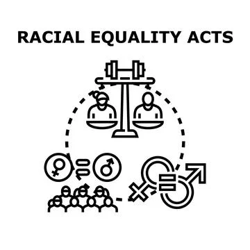 Achieving diversity and inclusion through equality acts Stock Illustration