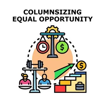 Achieving equal opportunity and fair compensation in professional advancement Ilustración de archivo